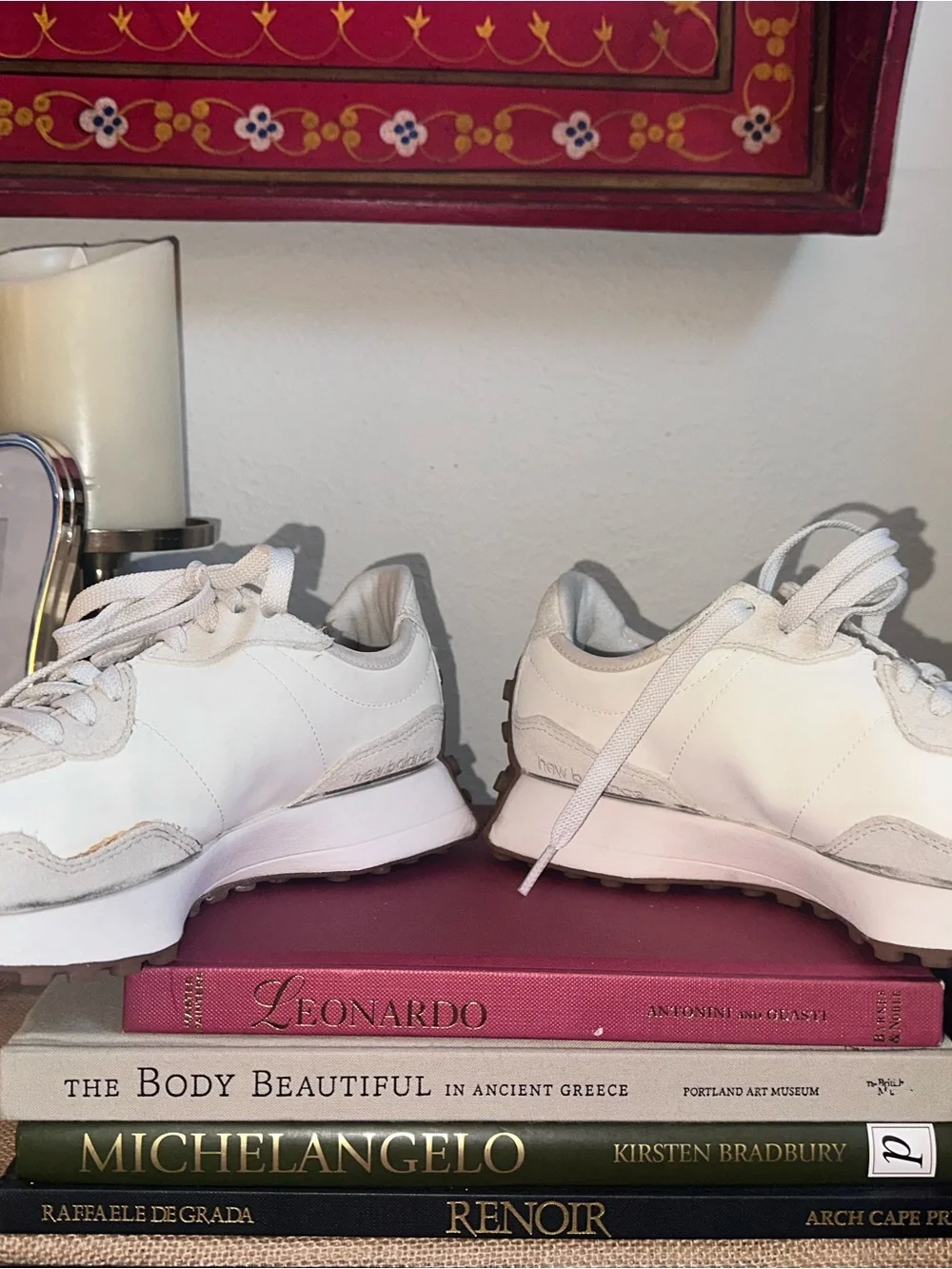 New Balance Women's 327 Sneakers from Finish Line Color Linen